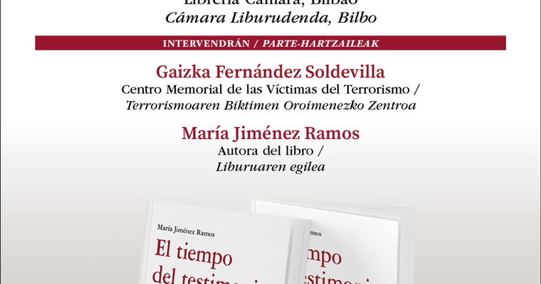 PRESENTACION BILBAO LIBRO El Tiempo Del Testimonio 29 06 2023