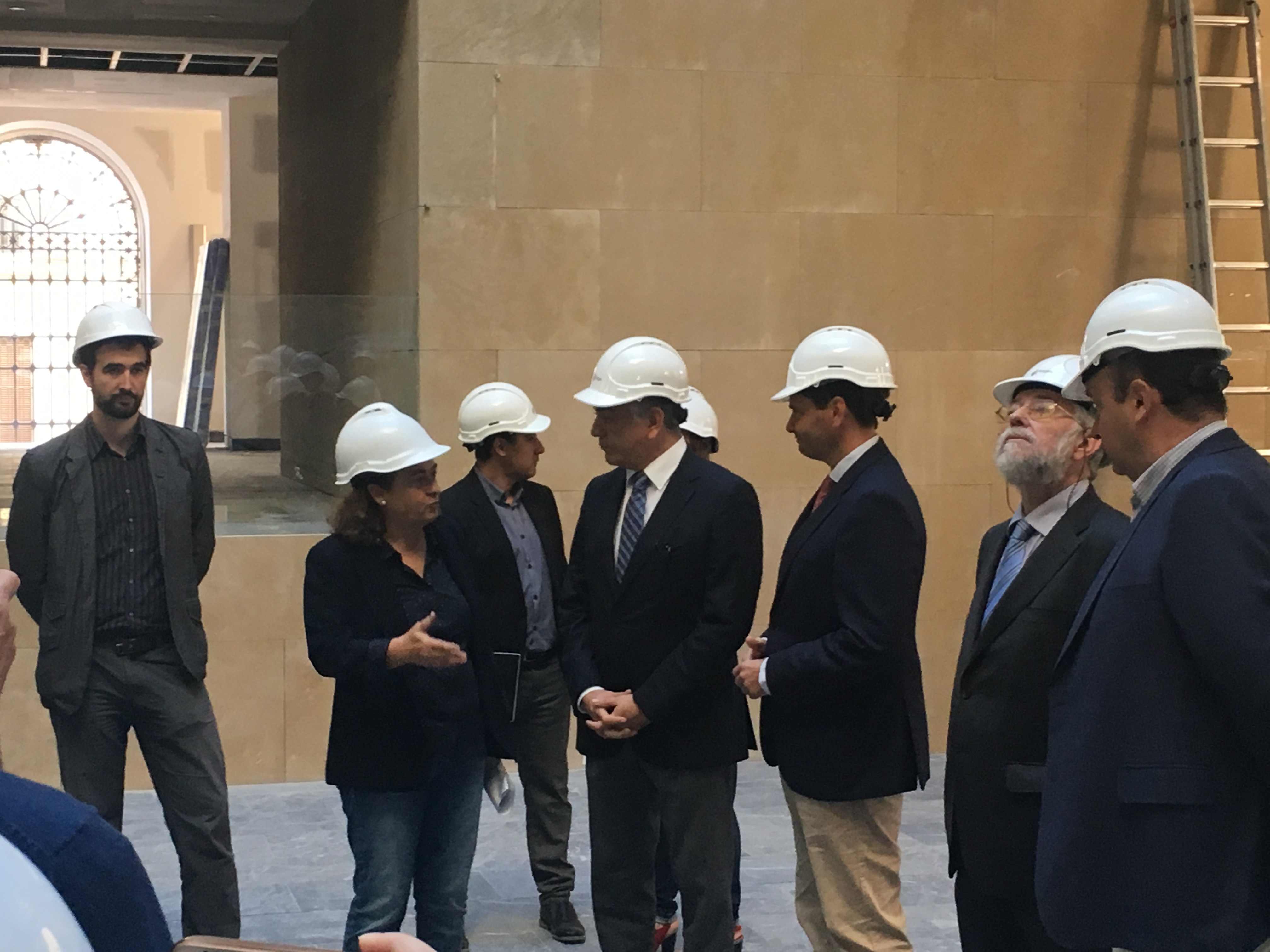 Visita Del Subsecretario De Interior, Luis Aguilera, A Las Obras Del Memorial