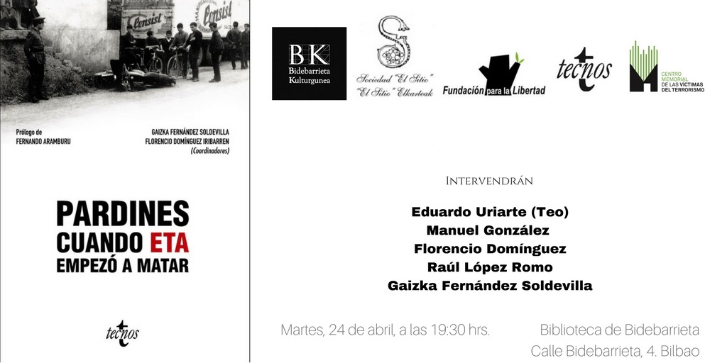 Presentación En Bilbao De “Pardines. Cuando ETA Empezó A Matar”