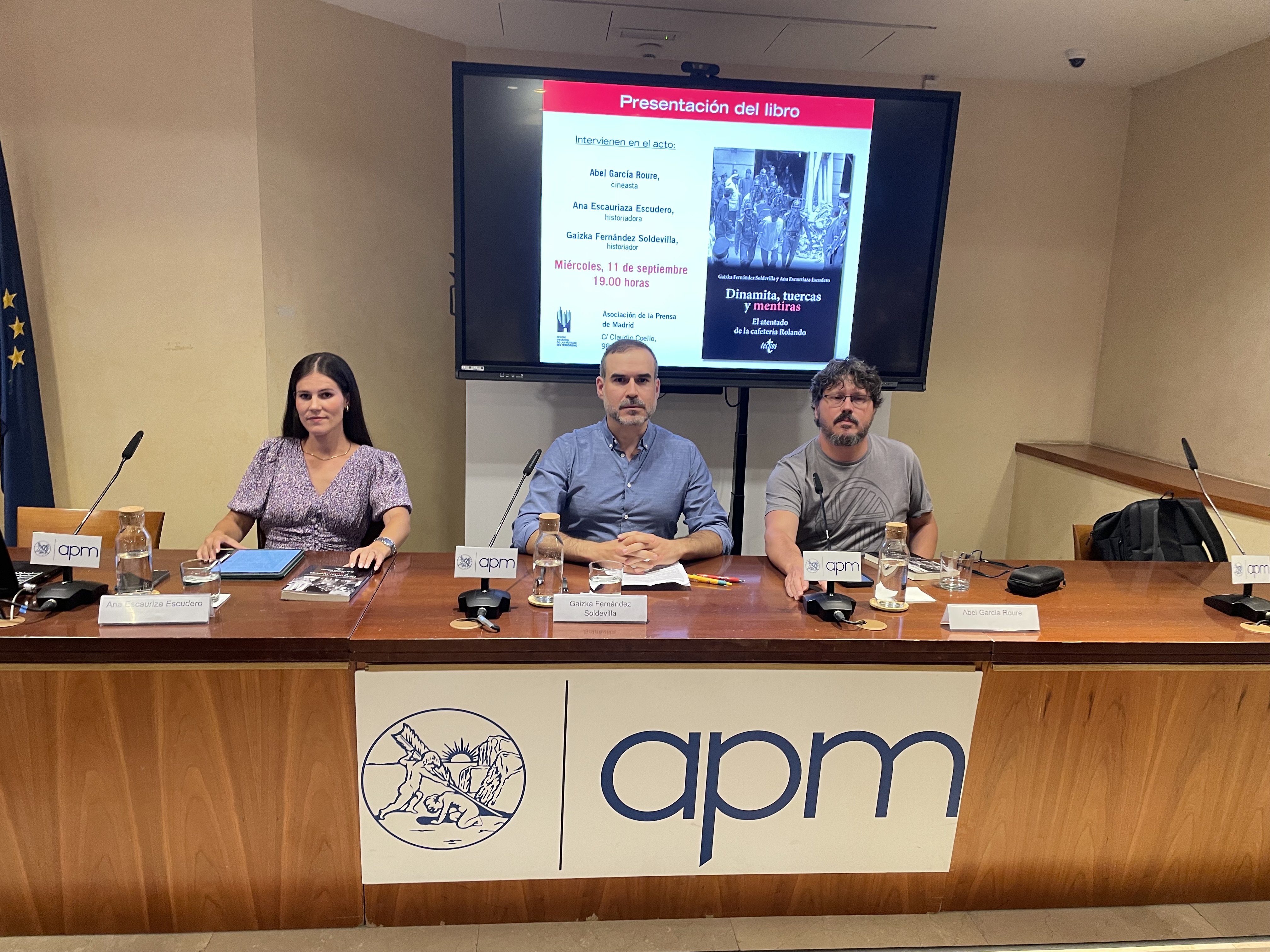 Vídeo De La Presentación En La APM De “Dinamita, Tuercas Y Mentiras. El Atentado De La Cafetería Rolando”