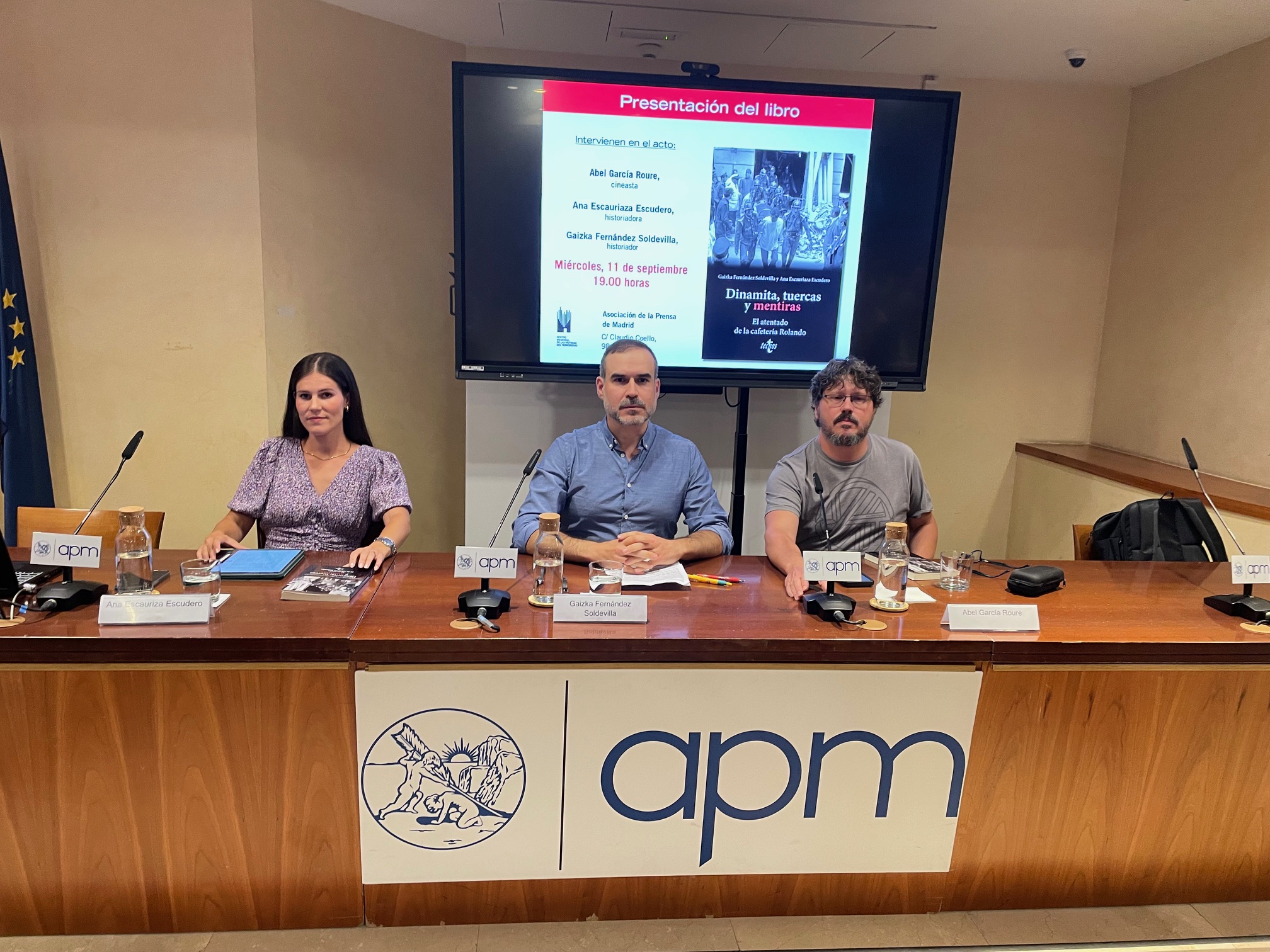 Presentación En Madrid Del Libro “Dinamita, Tuercas Y Mentiras. El Atentado De La Cafetería Rolando”
